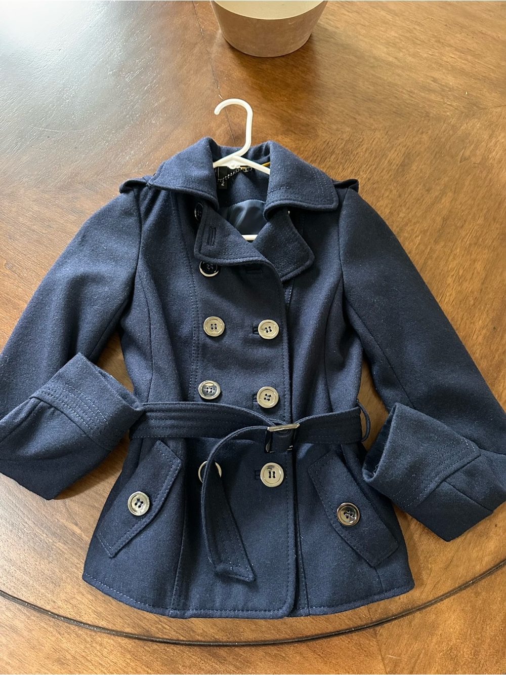 Classic Dark Navy Peacoat Jacket